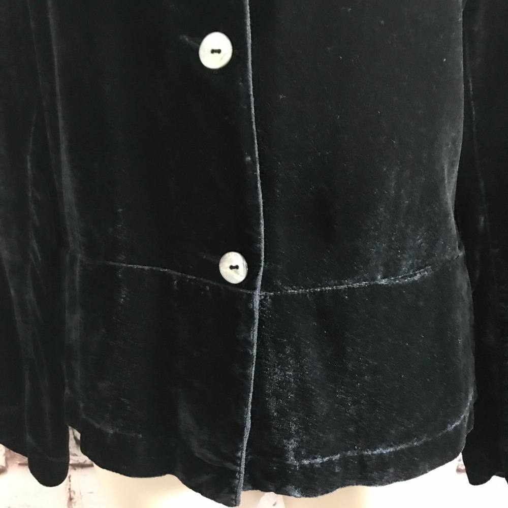 JOHN PAUL RICHARD M Uniform Vintage Black Velvet Blazer Jacket Size Medium - Picture 10 of 16